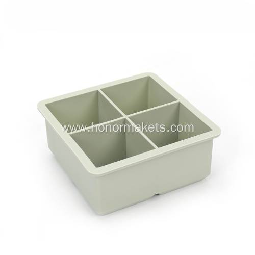 Silicone Ice Tray Square Mold 4-holes
